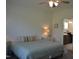 Comfortable bedroom with a view to an en-suite bathroom, providing a private and convenient layout at 2912 Epps Clark Rd, Siler City, NC 27344