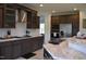 Modern kitchen with stainless steel appliances, custom cabinetry, and marble countertops at 2912 Epps Clark Rd, Siler City, NC 27344