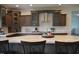A kitchen featuring custom cabinets, stainless steel appliances, and marble countertops at 2912 Epps Clark Rd, Siler City, NC 27344