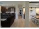 An open-concept living area with a kitchen, dining room, and living room at 2912 Epps Clark Rd, Siler City, NC 27344