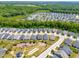Scenic aerial shot of a Primary-planned community with walking trails and green spaces at 345 Warm Wind Dr, Clayton, NC 27527