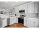 Contemporary kitchen featuring stainless steel appliances, modern cabinets, and sleek countertops at 368 Bayleigh Ct, Garner, NC 27529