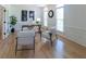 Office space with hardwood floors, a desk, and chairs at 5025 Martin Farm Rd, Raleigh, NC 27613