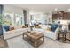 Spacious living room with neutral tones, comfortable couches, and an open floor plan at 648 White Birch Ln, Angier, NC 27501