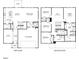 Detailed floor plan showcasing the layout of the home, including room dimensions at 658 White Birch Ln, Angier, NC 27501