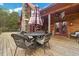 Spacious deck with comfortable seating, perfect for outdoor dining and relaxation at 6707 Frieden Church Rd, Gibsonville, NC 27249