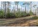 A large, wooded backyard offers peaceful privacy, perfect for relaxing or playing at 7116 Asheway Dr, Holly Springs, NC 27540