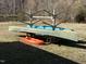 Community-owned kayaks for residents' enjoyment at 7516 Orchard Crest Ct, Apex, NC 27539