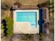 Aerial view of community pool with lap lanes and wading area at 7516 Orchard Crest Ct, Apex, NC 27539