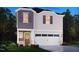 Rendering of a two-story home with a two-car garage and charming curb appeal at 813 Ottawa Dr, Garner, NC 27529