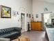 Living room displaying stylish seating and an eclectic mix of decor at 112 Cameron Ct, Cary, NC 27511