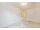 Neutral bedroom featuring carpeted floors, a closet, and a doorway at 124 Owensboro Ct, Raleigh, NC 27603