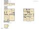Detailed floor plan showcasing the layout of the first and second floors of the home at 1244 Hazelnut Ridge Ln, Knightdale, NC 27545