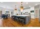 Eat in kitchen with a large island and stainless steel appliances at 129 Trellingwood Dr, Morrisville, NC 27560
