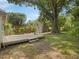 A large wooden deck set in a spacious backyard at 1521 N Duke St, Durham, NC 27701