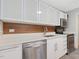 Modern kitchen with stainless steel appliances, quartz countertops, and lots of storage at 1521 N Duke St, Durham, NC 27701