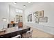 Bright office space with hardwood floors, modern built-ins, and great natural light at 1581 Goldfinch Perch Ln, Knightdale, NC 27545