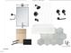 Hall bath featuring modern fixtures, hardware, tub, and tiling at 1800 Pershing Rd, Raleigh, NC 27608