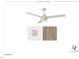 Cozy living room featuring a modern ceiling fan and walls, trim, and ceiling in Snowbound paint at 1800 Pershing Rd, Raleigh, NC 27608