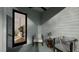 Covered patio with white-washed wood-look wall and two chairs at 1800 Pershing Rd, Raleigh, NC 27608