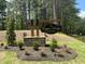 Entrance sign for Copper Ridge Estates with lush landscaping at 188 Landon Ridge, Sanford, NC 27330