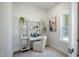 Cozy home office with a ladder desk, natural light, and serene decor, promoting a productive atmosphere at 1931 Ballard Rd, Fuquay Varina, NC 27526