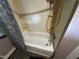 Shower inside the property's bathroom at 302 N 12Th St, Erwin, NC 28339