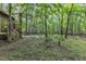 Secluded yard with mature trees surrounding the home, offering privacy and a connection with nature at 3312 Hawk Ridge Rd, Chapel Hill, NC 27516