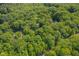 Expansive aerial view showcasing a home surrounded by a lush forest, offering a private and serene setting at 3622 Moonlight Dr, Chapel Hill, NC 27516