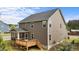 Home showcasing a backyard with a deck and screened-in porch at 3700 Horton Hill Dr, New Hill, NC 27562
