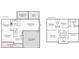 Detailed floor plan showcasing the layout of the first and second floors at 401 Robert Hunt Dr, Carrboro, NC 27510
