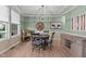 Dining room features tray ceiling, and decorative accents at 513 Heswall Ct, Rolesville, NC 27571
