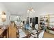 Open floor plan: dining room view to kitchen and living room at 810 Maple Berry Ln # 104, Raleigh, NC 27607