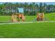 Community playground featuring well-maintained equipment and lush green surroundings at 909 Crossbill Dr, Knightdale, NC 27545