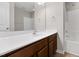 Well-lit bathroom featuring a vanity with sink and a shower/tub combination for convenience at 9805 Precious Stone Dr, Wake Forest, NC 27587