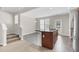 Kitchen area with a center island and stainless steel appliances at 9805 Precious Stone Dr, Wake Forest, NC 27587