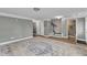 Finished basement featuring gray walls and neutral carpet, offering flexible living space at 1001 Tender Dr, Apex, NC 27502