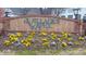 Landscaped brick sign for 
