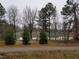 Pond surrounded by trees with a walking path at 1001 Tender Dr, Apex, NC 27502