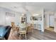 Charming dining area featuring a wooden table, chairs, and stylish decor near the kitchen at 107 Sturbridge Dr, Clayton, NC 27520