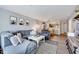Open-concept living room and dining area with access to the kitchen at 107 Sturbridge Dr, Clayton, NC 27520