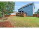 Spacious backyard with wood deck, gazebo, privacy fence and room for outdoor activities at 112 Nelson Ln, Clayton, NC 27527