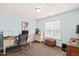 Cozy office featuring carpet, a window for natural light, and a practical desk at 112 Nelson Ln, Clayton, NC 27527