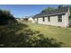 Spacious backyard with a wooden fence, offering privacy and outdoor space at 118 Hawthorn Dr, Clayton, NC 27520