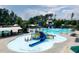 Aerial view of the community pool featuring a slide and tower at 1212 Sand Pine Dr, Cary, NC 27519