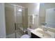 Modern bathroom with a glass shower, vanity and a toilet at 1549 Lily Creek Dr, Cary, NC 27518