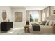Relaxing main bedroom with a large window, dresser, and comfortable furnishings at 1601 Goldfinch Perch Ln, Knightdale, NC 27545