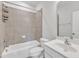 Bathroom with tile and shower and sink at 2100 Curry Meadow Way, Durham, NC 27703