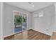 View of the outside patio from the inside at 2100 Curry Meadow Way, Durham, NC 27703