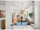 Open kitchen and breakfast nook with banquette seating in a bright home interior at 2121 Karns Pl, Raleigh, NC 27614